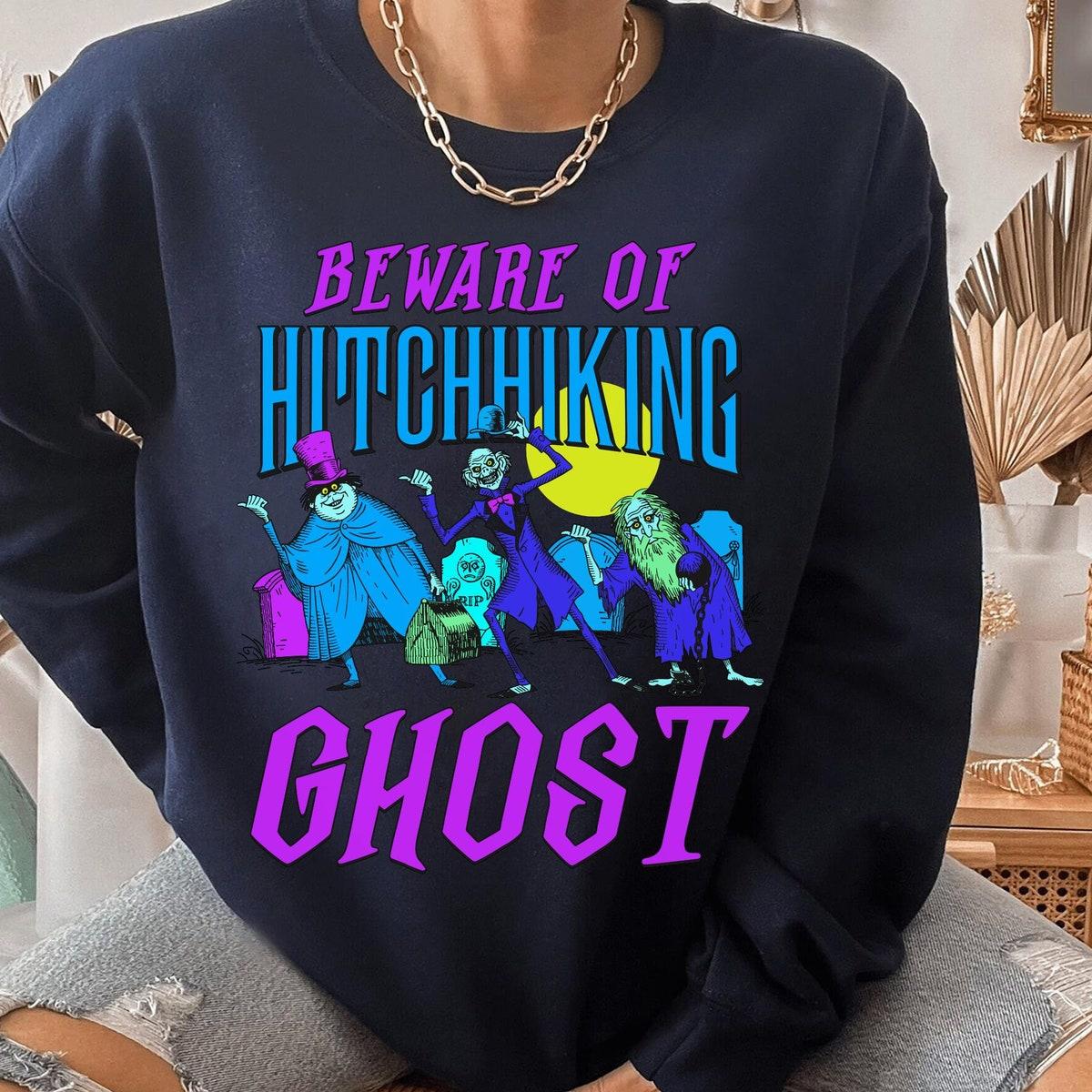 Beware Of Hitchhiking Ghost Haunted Mansion Shirt 5