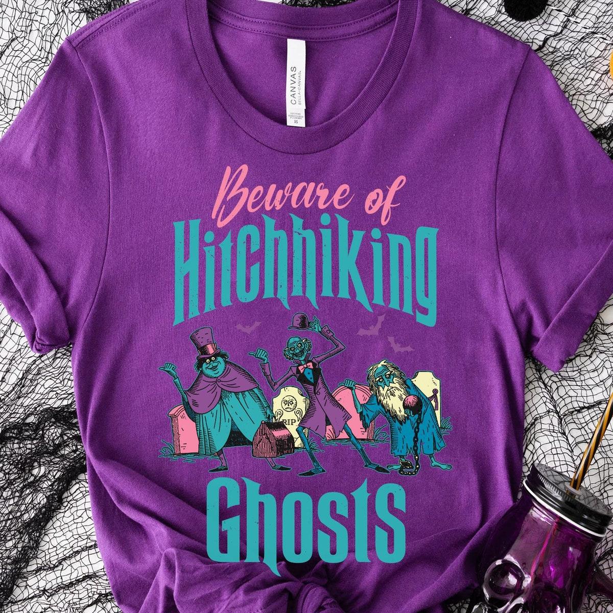 Beware Of Hitchhiking Ghosts Halloween Haunted Mansion Shirt 5