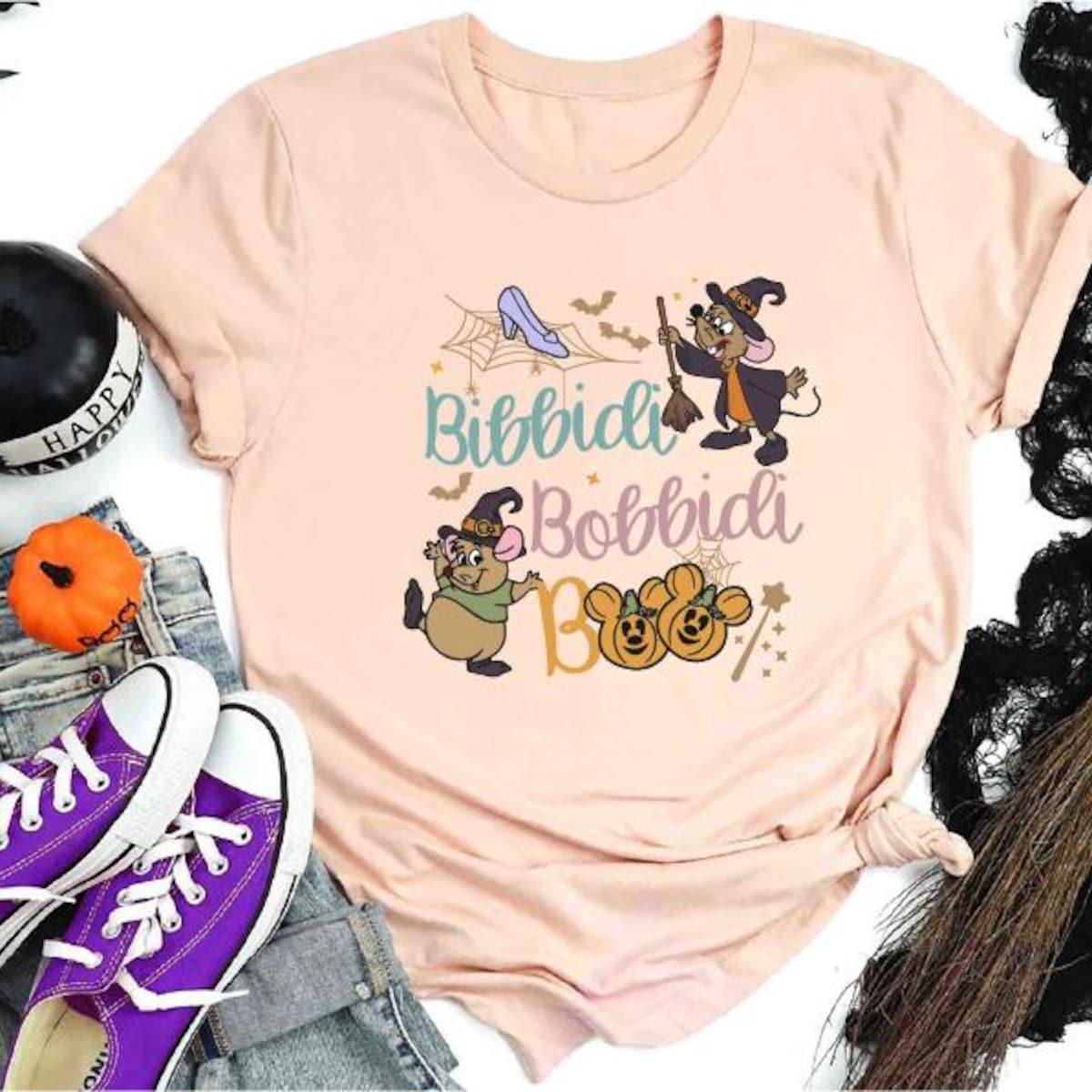 Bibbidi Bobbidi Boo Gus gus And Jaq Halloween Shirt 5