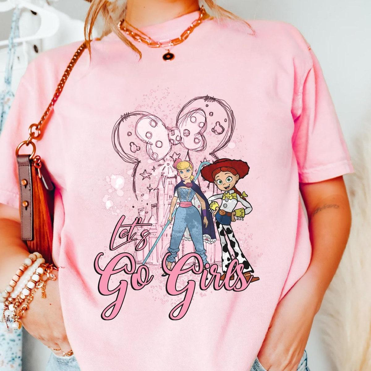 Bo Peep And Jessie Let's Go Girls Toy Story Bestie Shirt 2