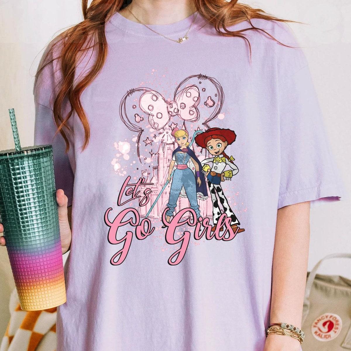 Bo Peep And Jessie Let's Go Girls Toy Story Bestie Shirt 3