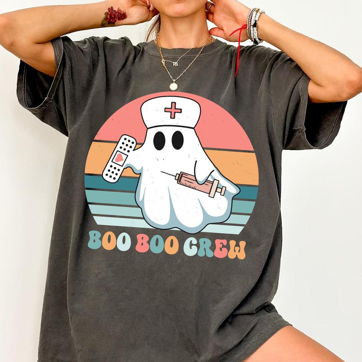 Boo Boo Crew Nurse Halloween Shirt 5