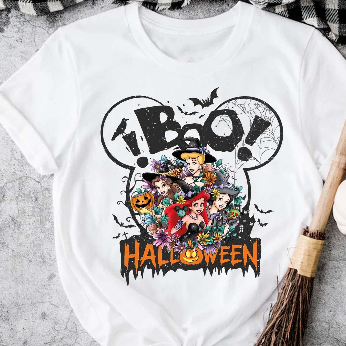 Boo Disney Princesses Halloween Disneyland Princess Shirt 6