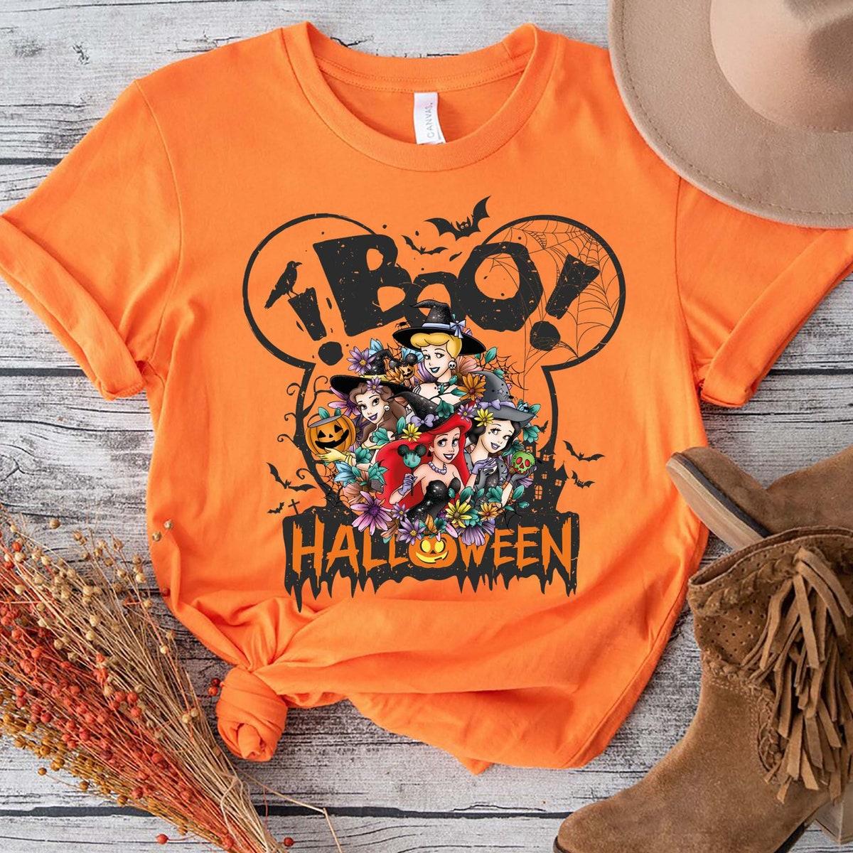 Boo Disney Princesses Halloween Disneyland Princess Shirt 7