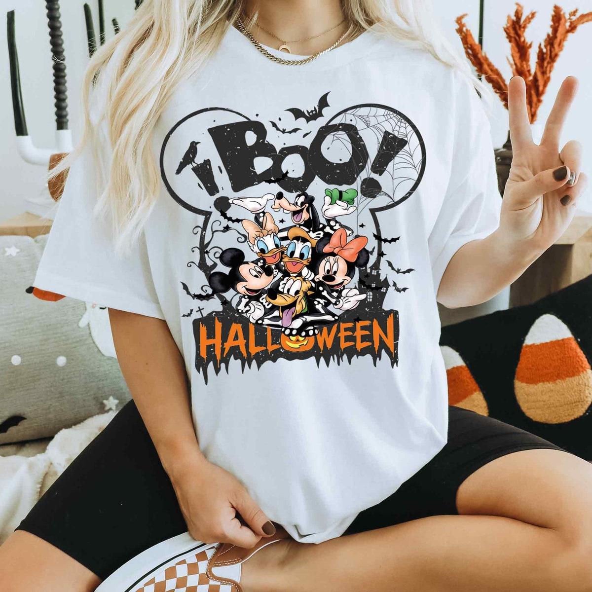 Boo Halloween Mickey Boo Minnie Spooky Shirt 1