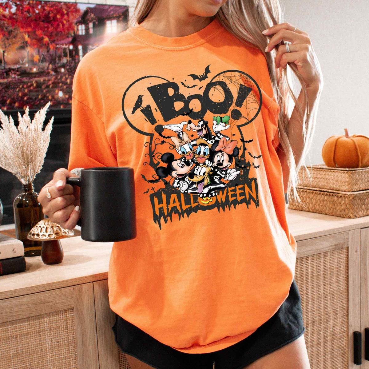 Boo Halloween Mickey Boo Minnie Spooky Shirt 4