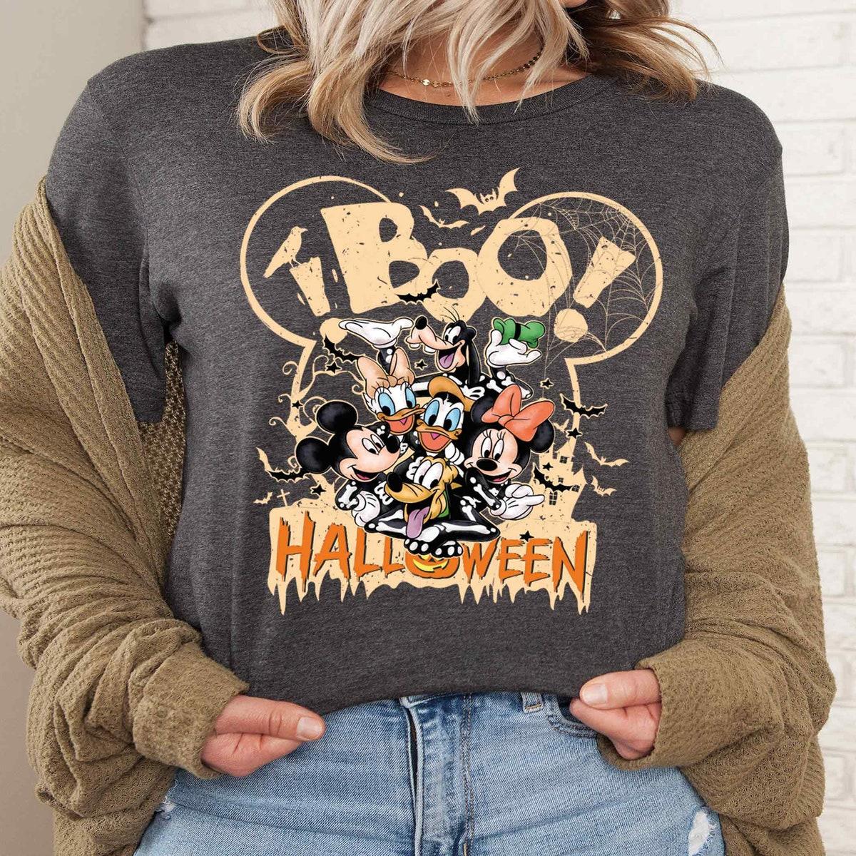 Boo Halloween Mickey Boo Minnie Spooky Shirt 5