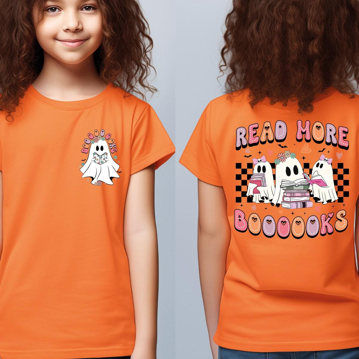 Boooooks Read More Boooks Halloween Shirt 3