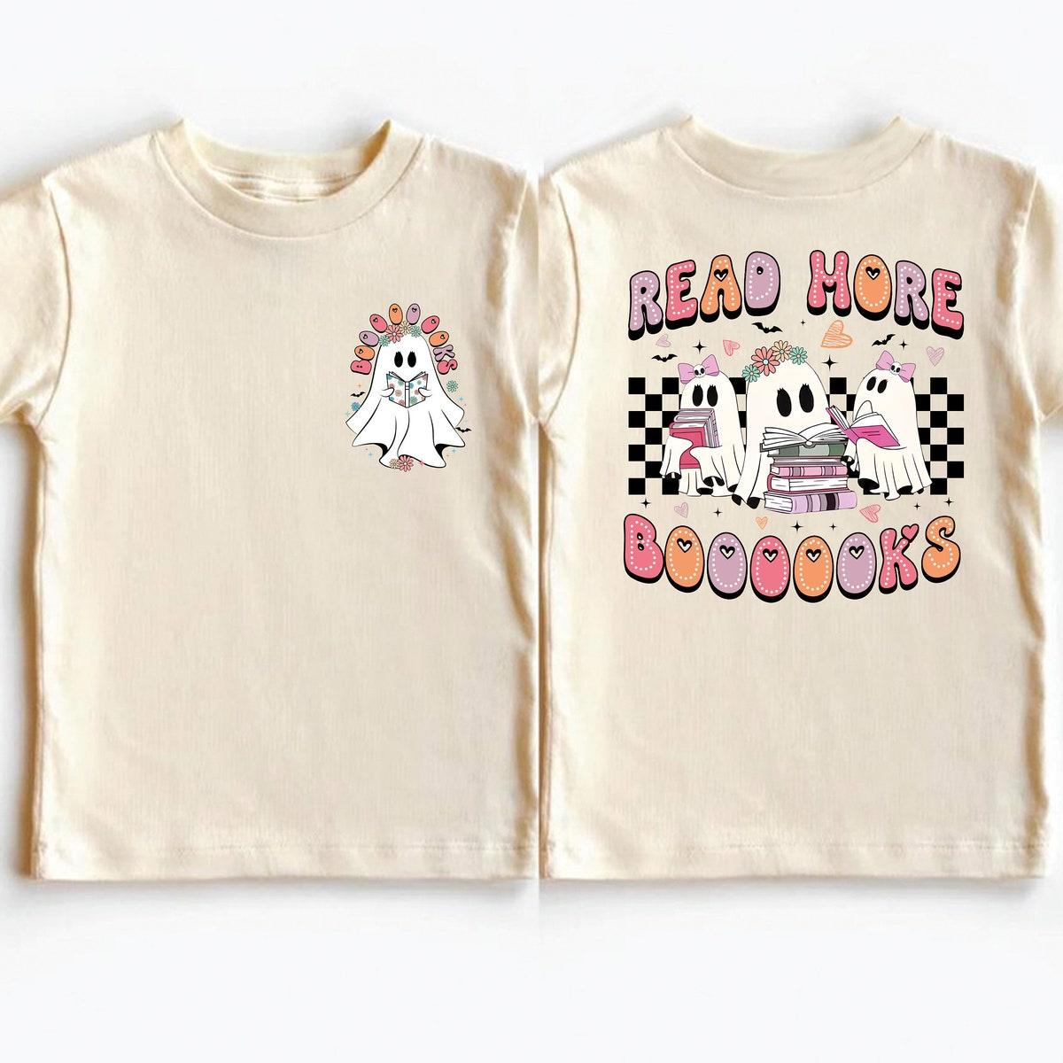 Boooooks Read More Boooks Halloween Shirt 5