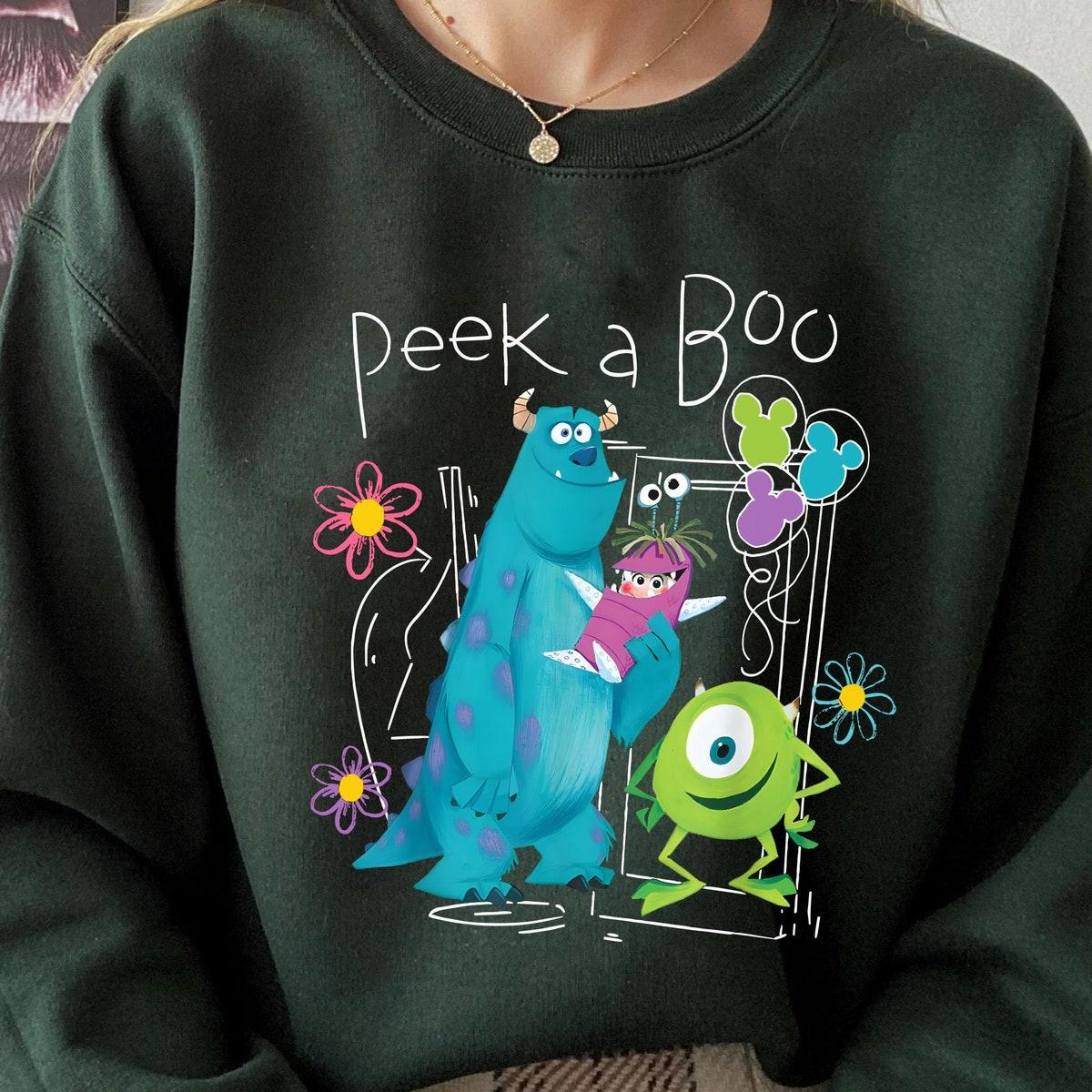 Boo's Door Mickey Balloon Boo Mike Sulley Peek A Boo Shirt 7