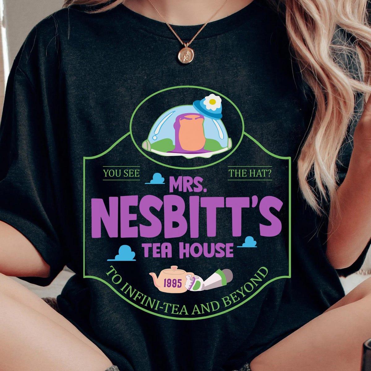 Buzz Lightyear Mrs Nesbitt's Tea House To Infinity And Beyond Shirt 1