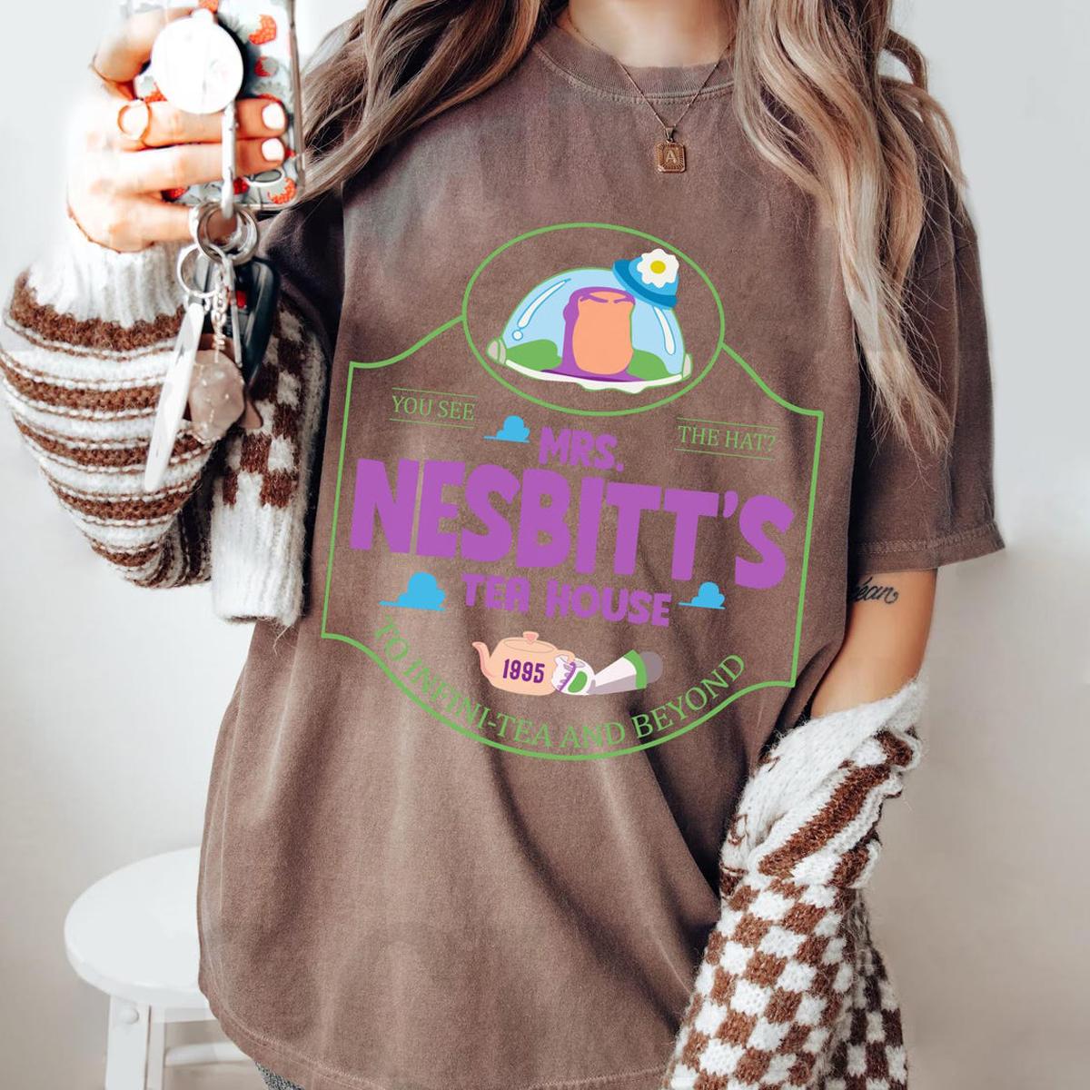 Buzz Lightyear Mrs Nesbitt's Tea House To Infinity And Beyond Shirt 4