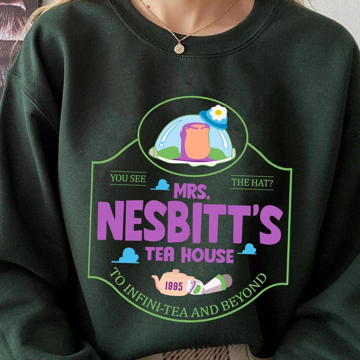 Buzz Lightyear Mrs Nesbitt's Tea House To Infinity And Beyond Shirt 5