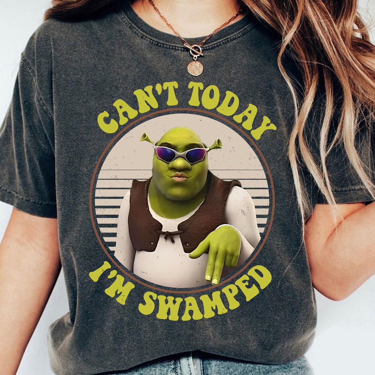 Can't Today I'm Swamped Sherk Vintage Retro Family Matching Shirt 1