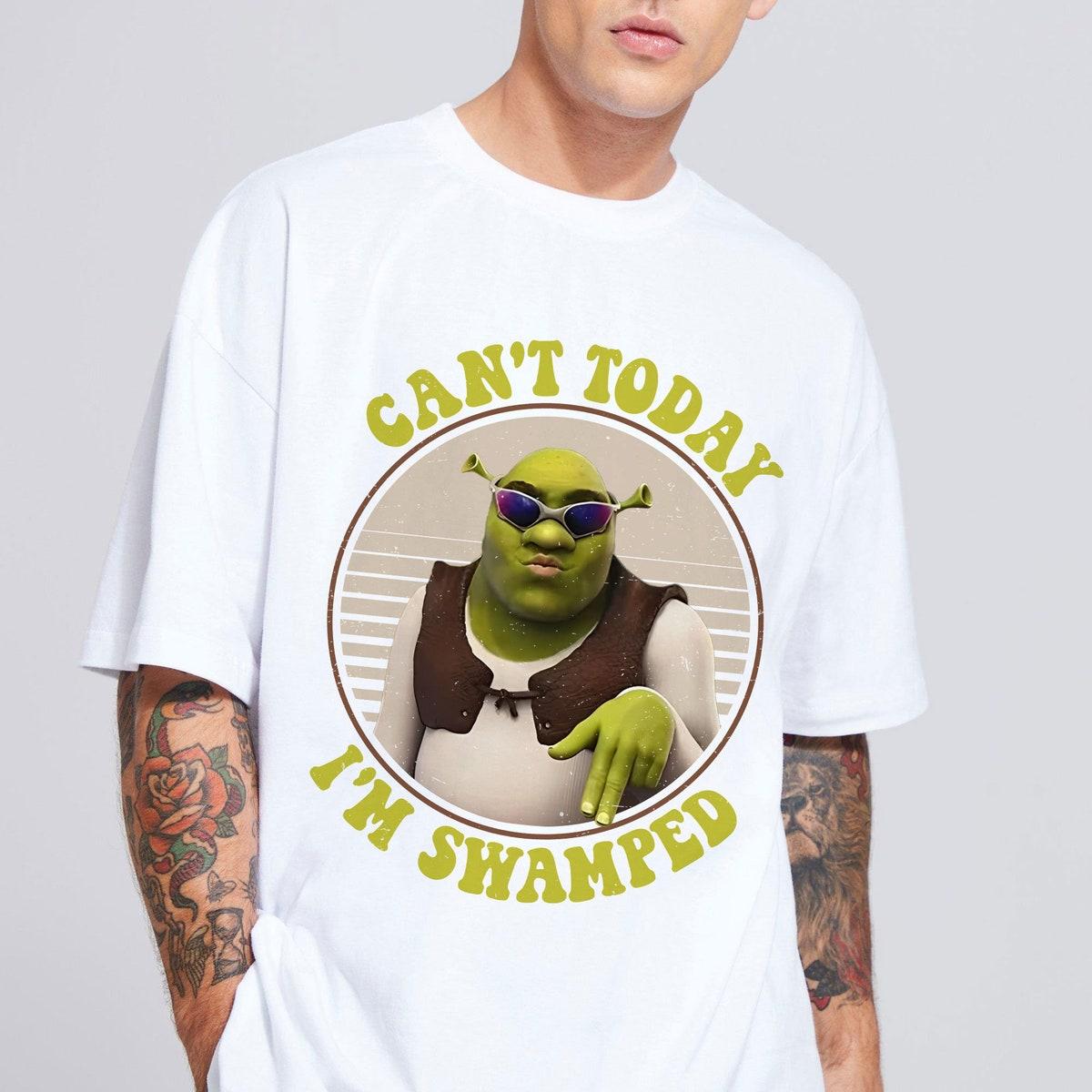 Can't Today I'm Swamped Sherk Vintage Retro Family Matching Shirt 5