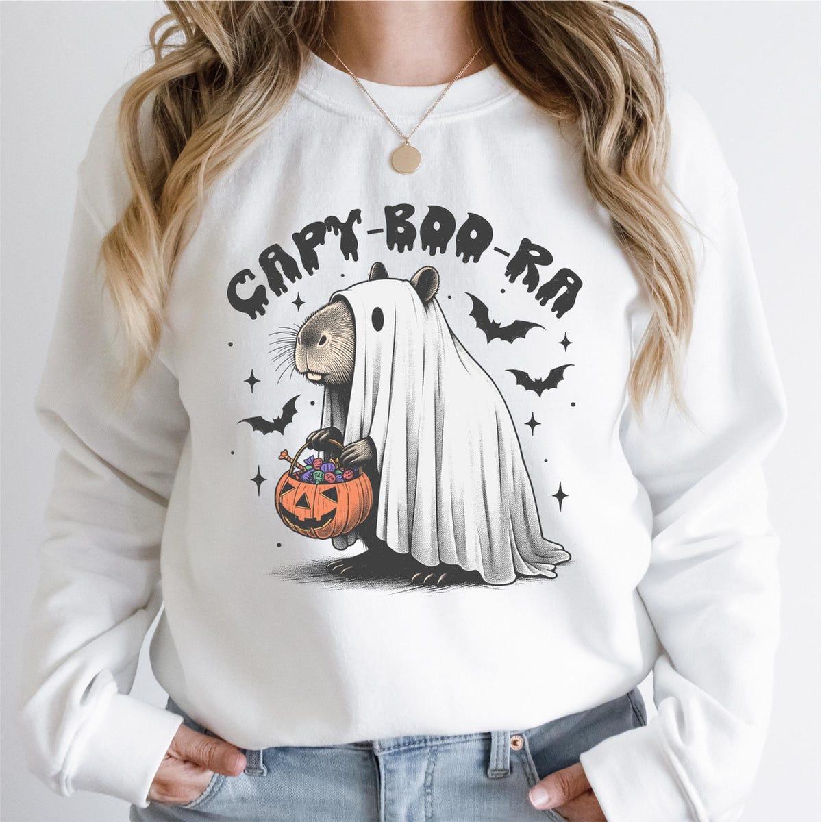 Capy boo ra Halloween Trick Or Treat Capybara Shirt 1