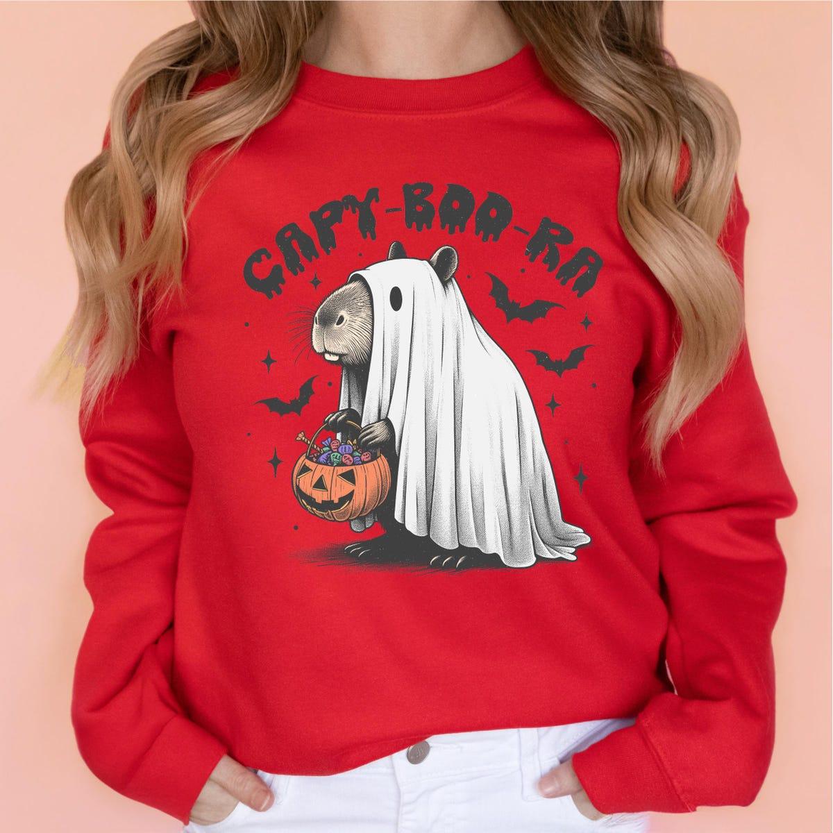 Capy boo ra Halloween Trick Or Treat Capybara Shirt 4