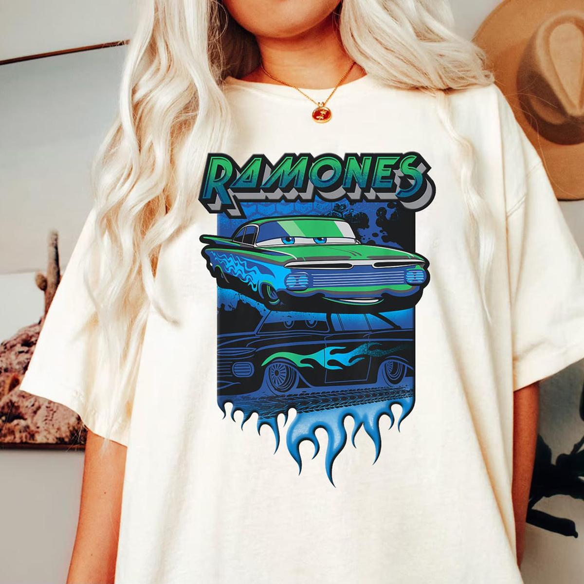 Cars Ramone Big Flames Shirt 2