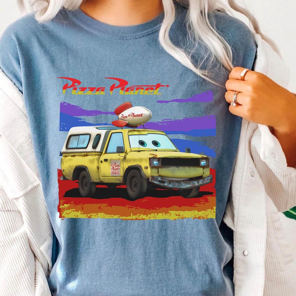 Cars Todd Pizza Planet Truck Toy Story Disney Washed Shirt 3