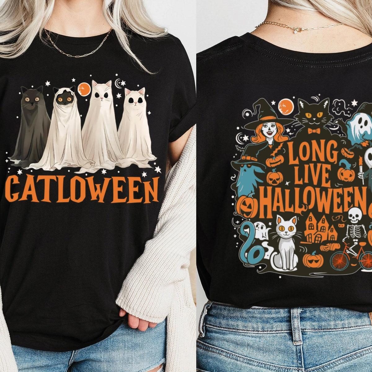 Catloween Black Cat Halloween Shirt 1