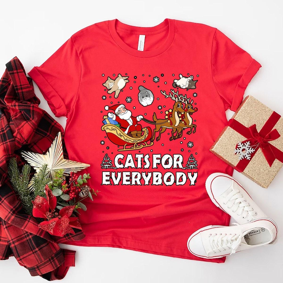 Cats For Everybody Christmas Shirt 1