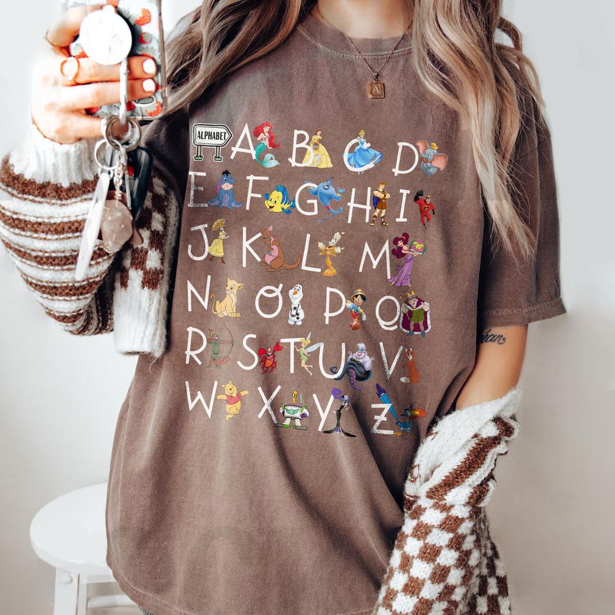 Characters Alphabet Teacher Kindergarten Teacher Life Shirt 3