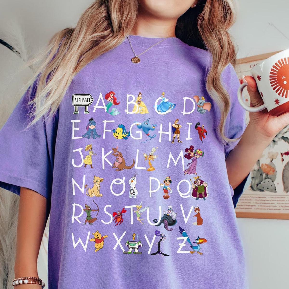 Characters Alphabet Teacher Kindergarten Teacher Life Shirt 4