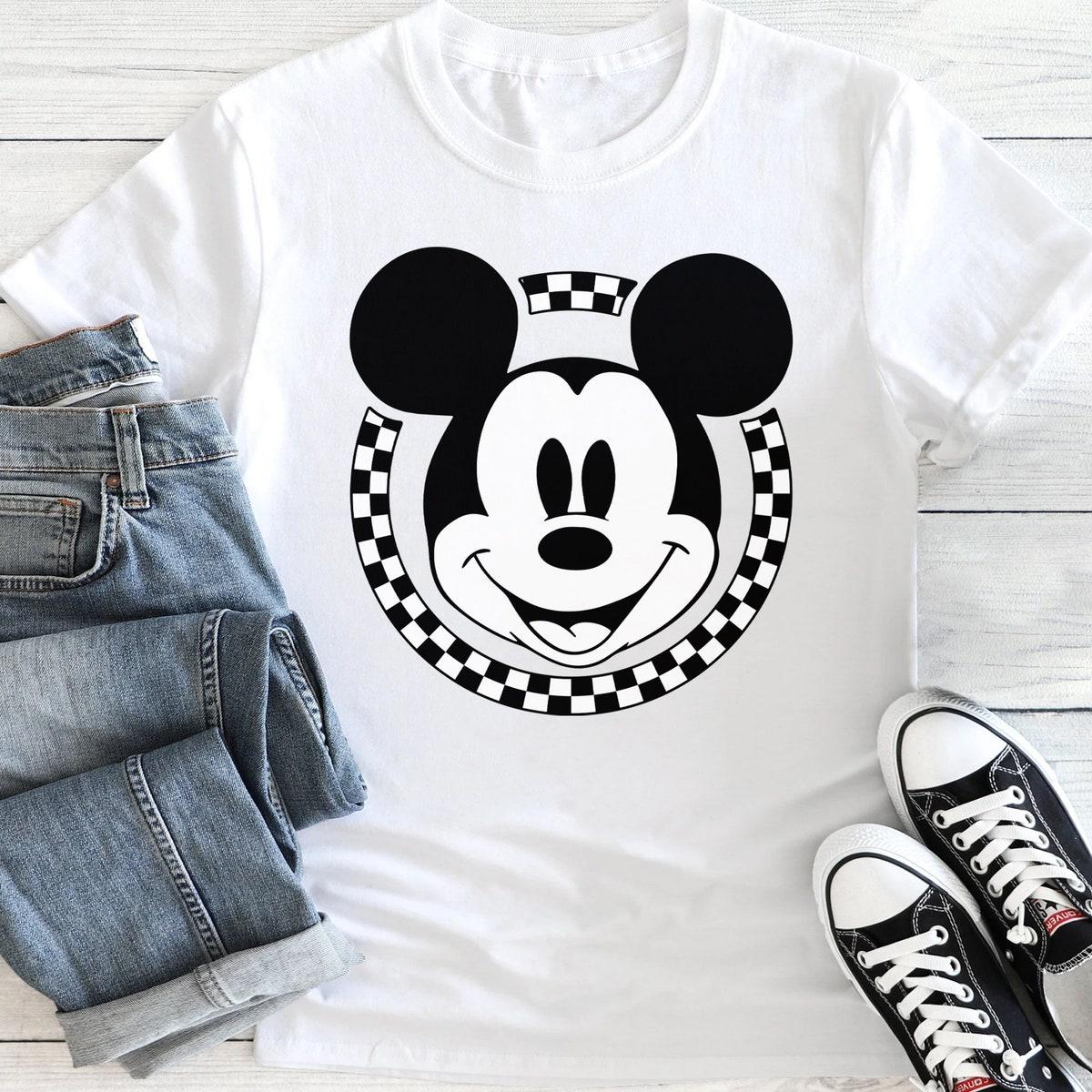 Characters Face Checkerboard Mouse And Friends Matching Shirt 2