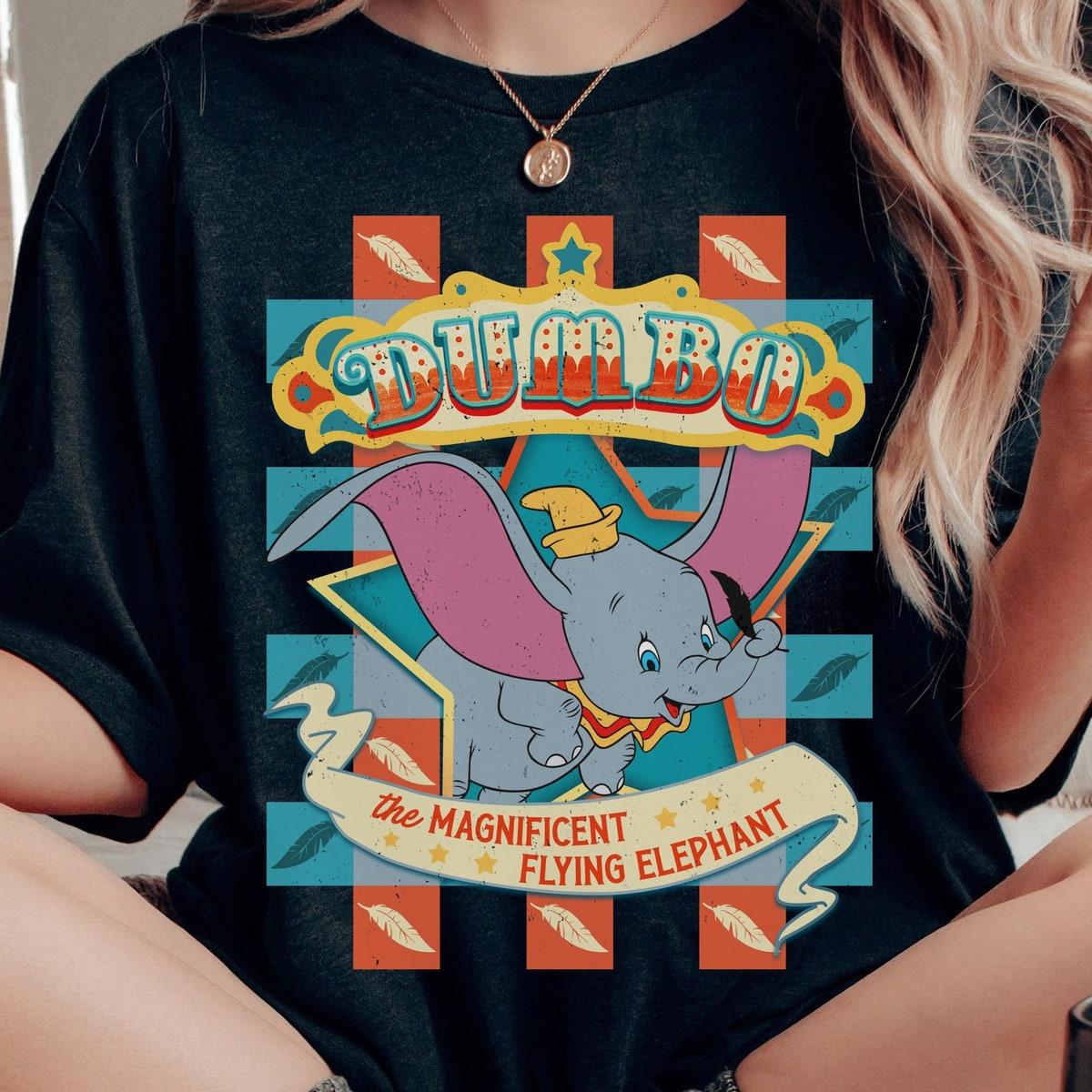 Checkered Dumbo The Magnificent Flying Elephant Shirt 1