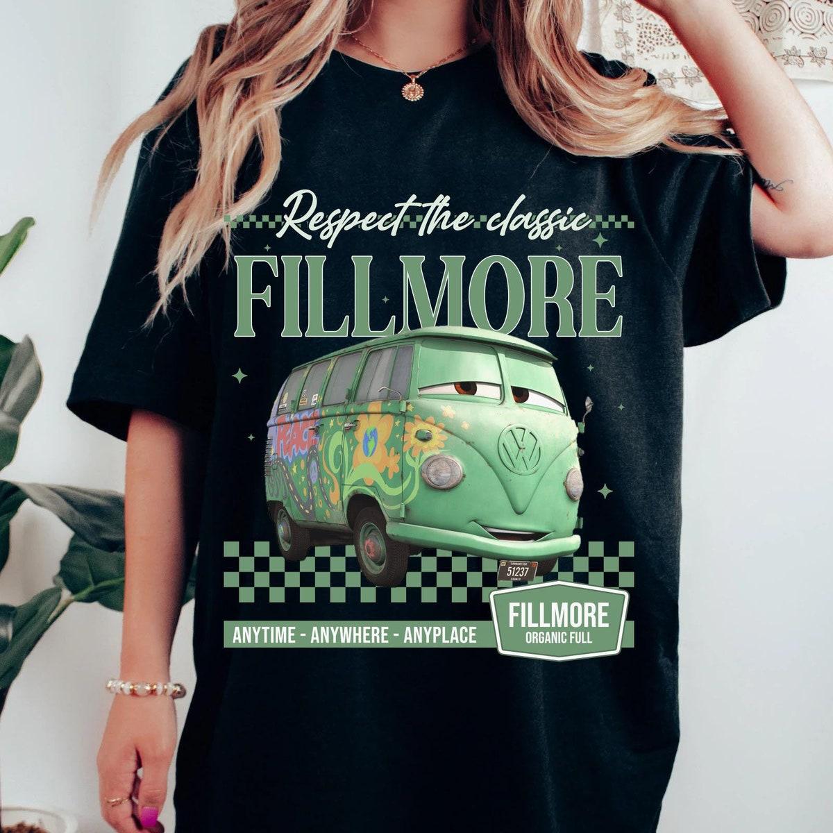 Checkered Fillmore Respect The Classics Pixar Cars Shirt 1