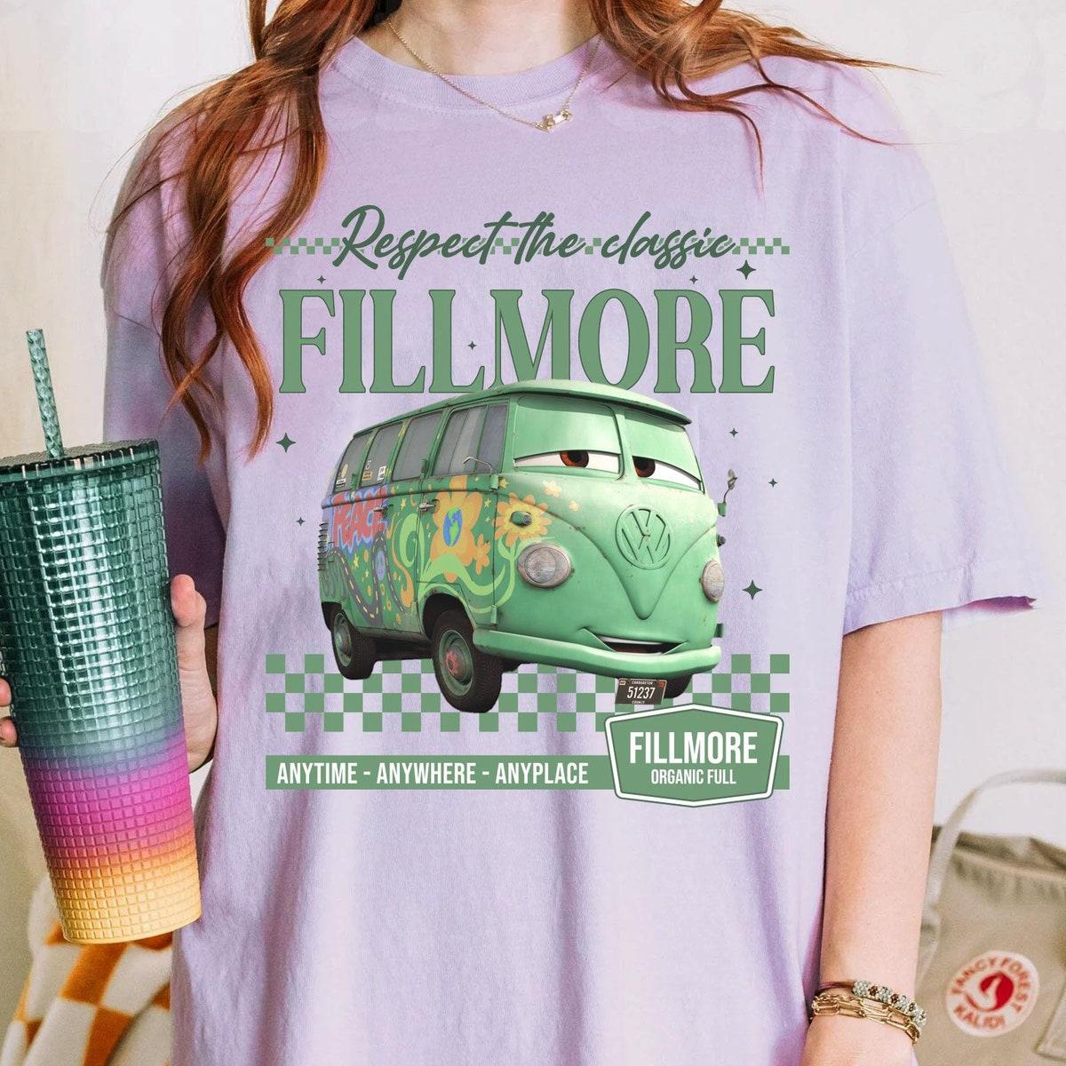 Checkered Fillmore Respect The Classics Pixar Cars Shirt 2