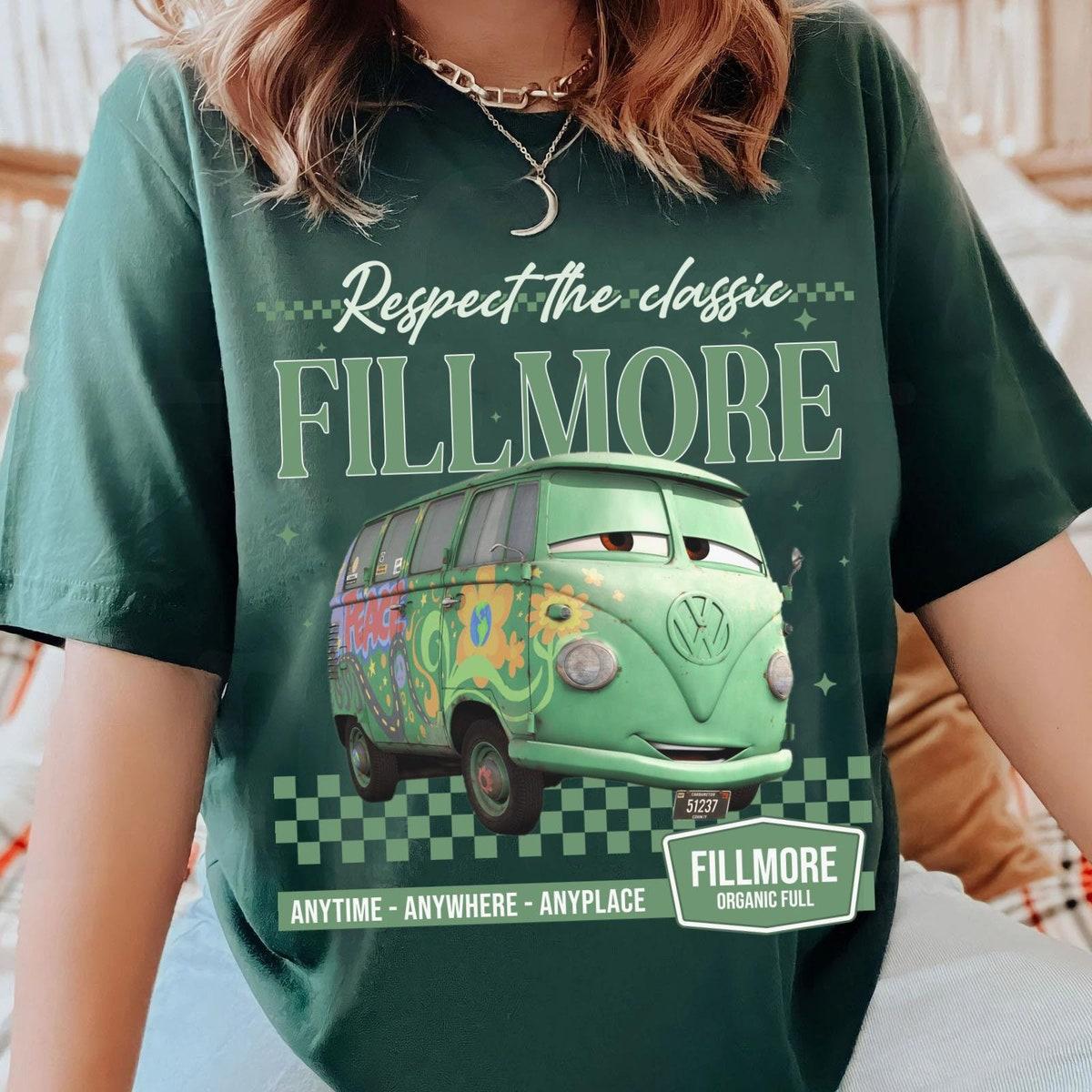 Checkered Fillmore Respect The Classics Pixar Cars Shirt 3