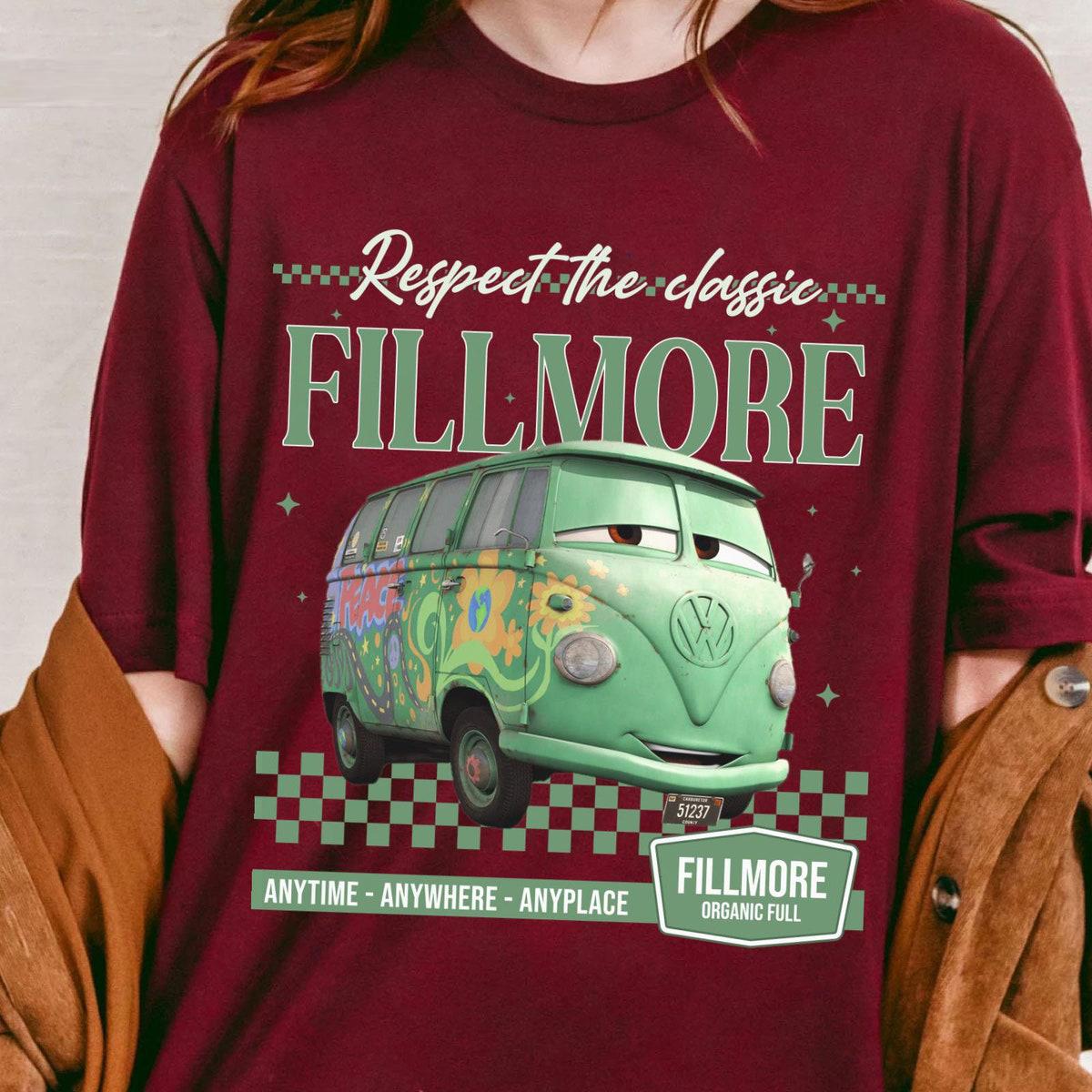 Checkered Fillmore Respect The Classics Pixar Cars Shirt 4