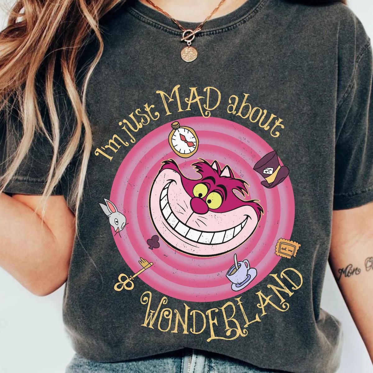 Cheshire Cat I'm Just Mad About Wonder 2024 Shirt 2