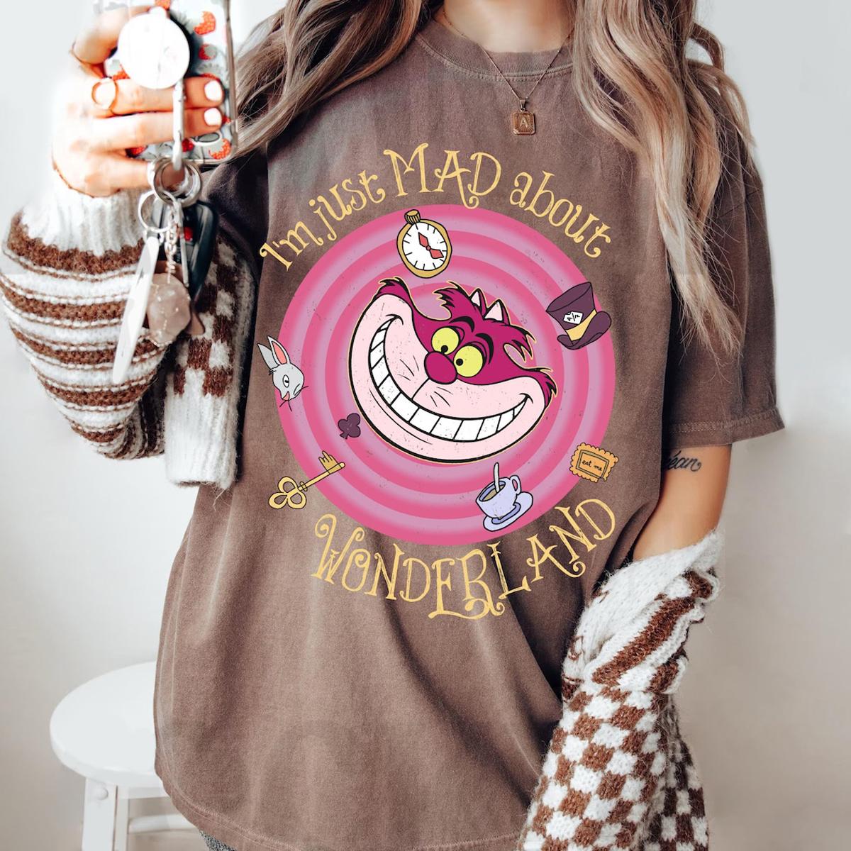 Cheshire Cat I'm Just Mad About Wonder 2024 Shirt 3