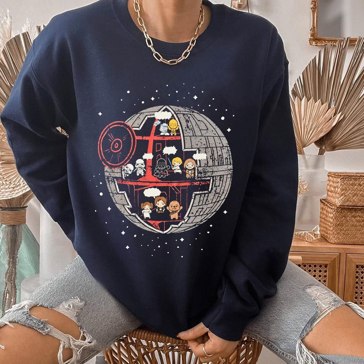 Chibi Star Wars Characters Death Star Shirt 4