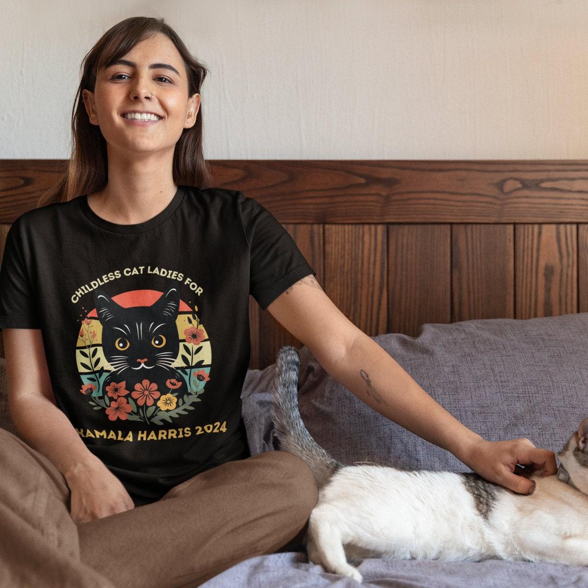 Childless Cat Ladies For Kamala Harris 2024 Kamala Shirt 2