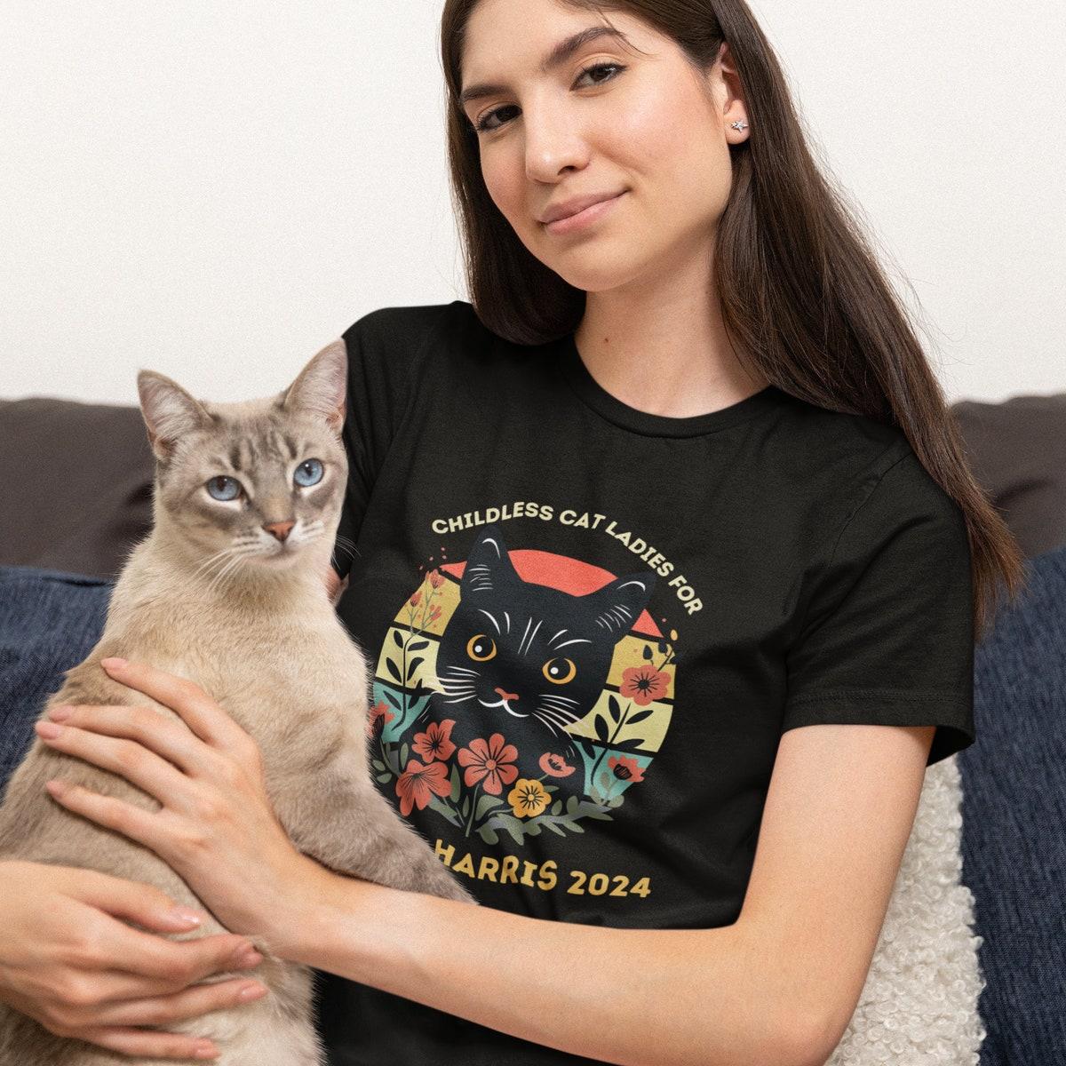 Childless Cat Ladies For Kamala Harris 2024 Kamala Shirt 3