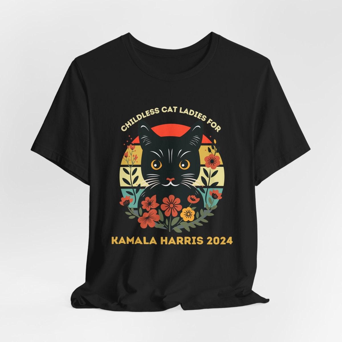 Childless Cat Ladies For Kamala Harris 2024 Kamala Shirt 8