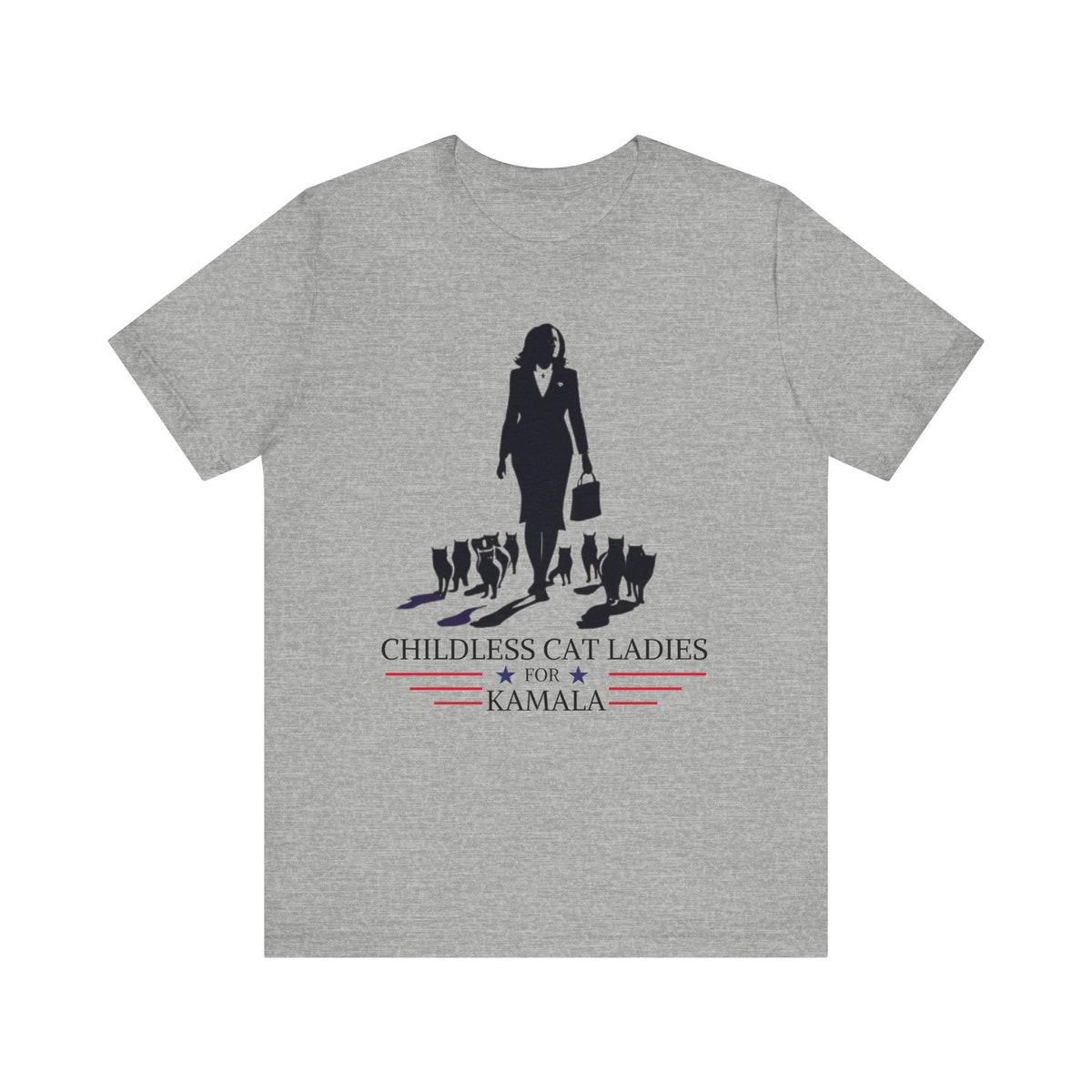 Childless Cat Ladies For Kamala Harris Shirt Feminist Anti Trump Tee 5