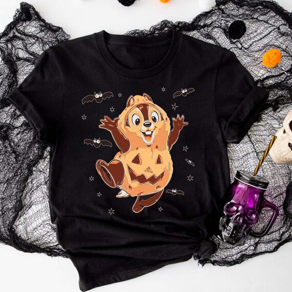 Chip N Dale Double Trouble Pumpkin Costume Shirt 2