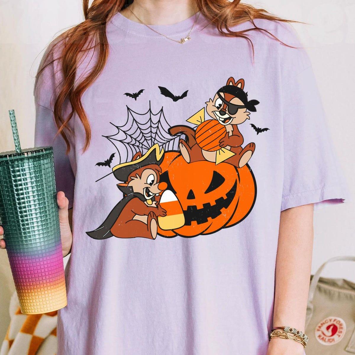 Chip N Dale Pirate Halloween Pumpkin Disney Halloween Matching Shirt 1