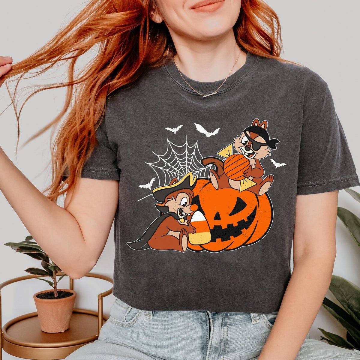 Chip N Dale Pirate Halloween Pumpkin Disney Halloween Matching Shirt 4