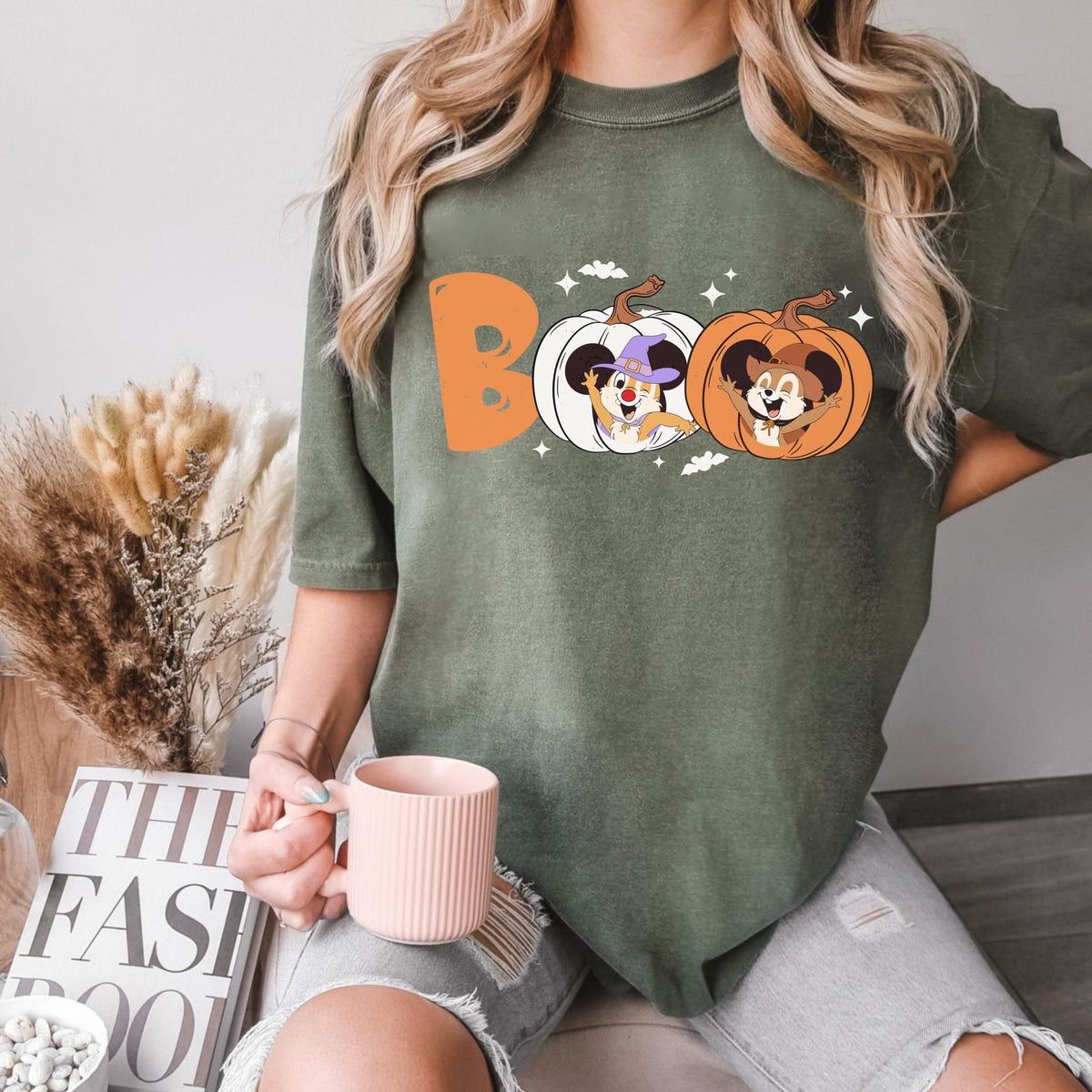 Chip N Dale Witch Pumpkin Boo Halloween Shirt 3