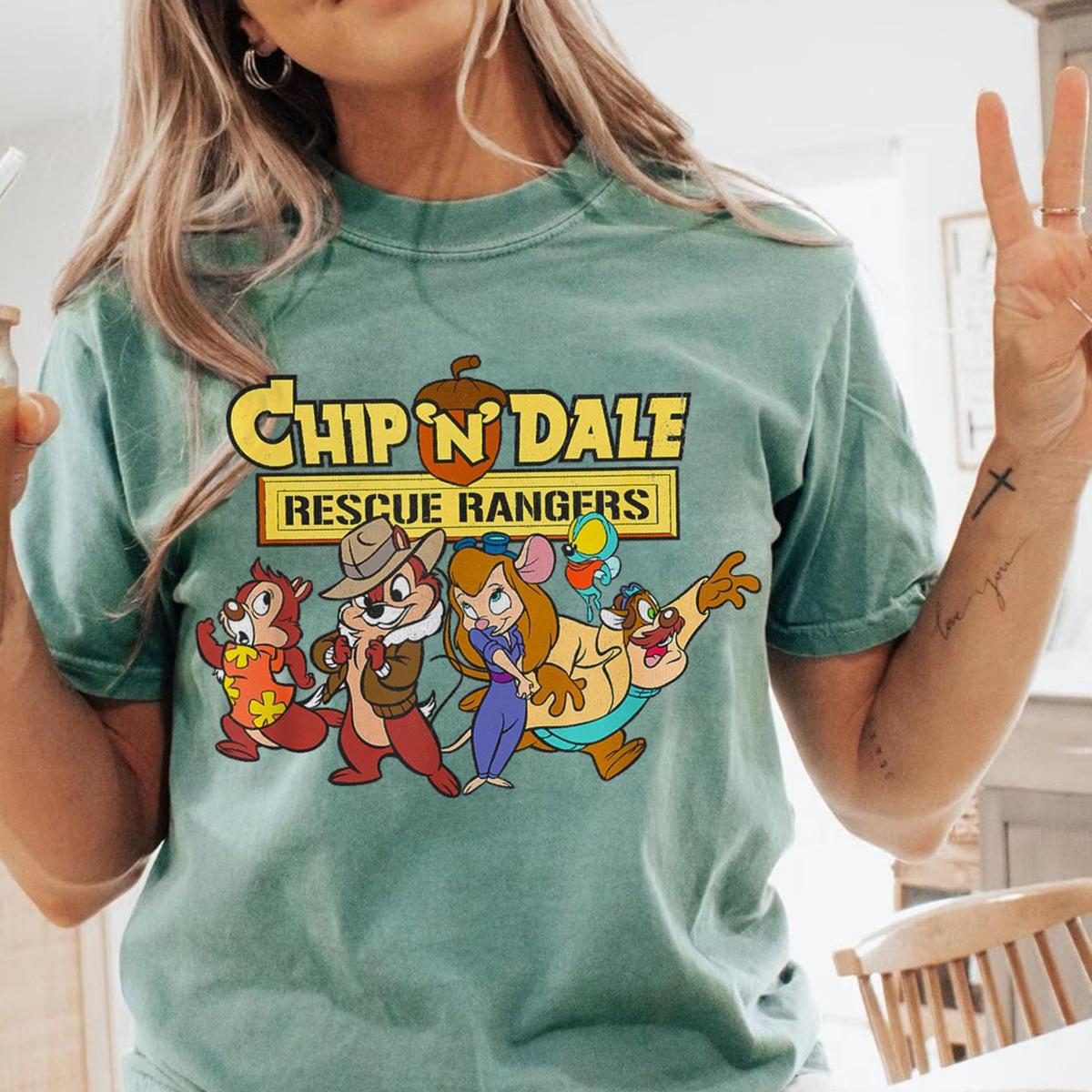 Chipmunk Brother Chip N Dale Rescue Rangers Shirt 4