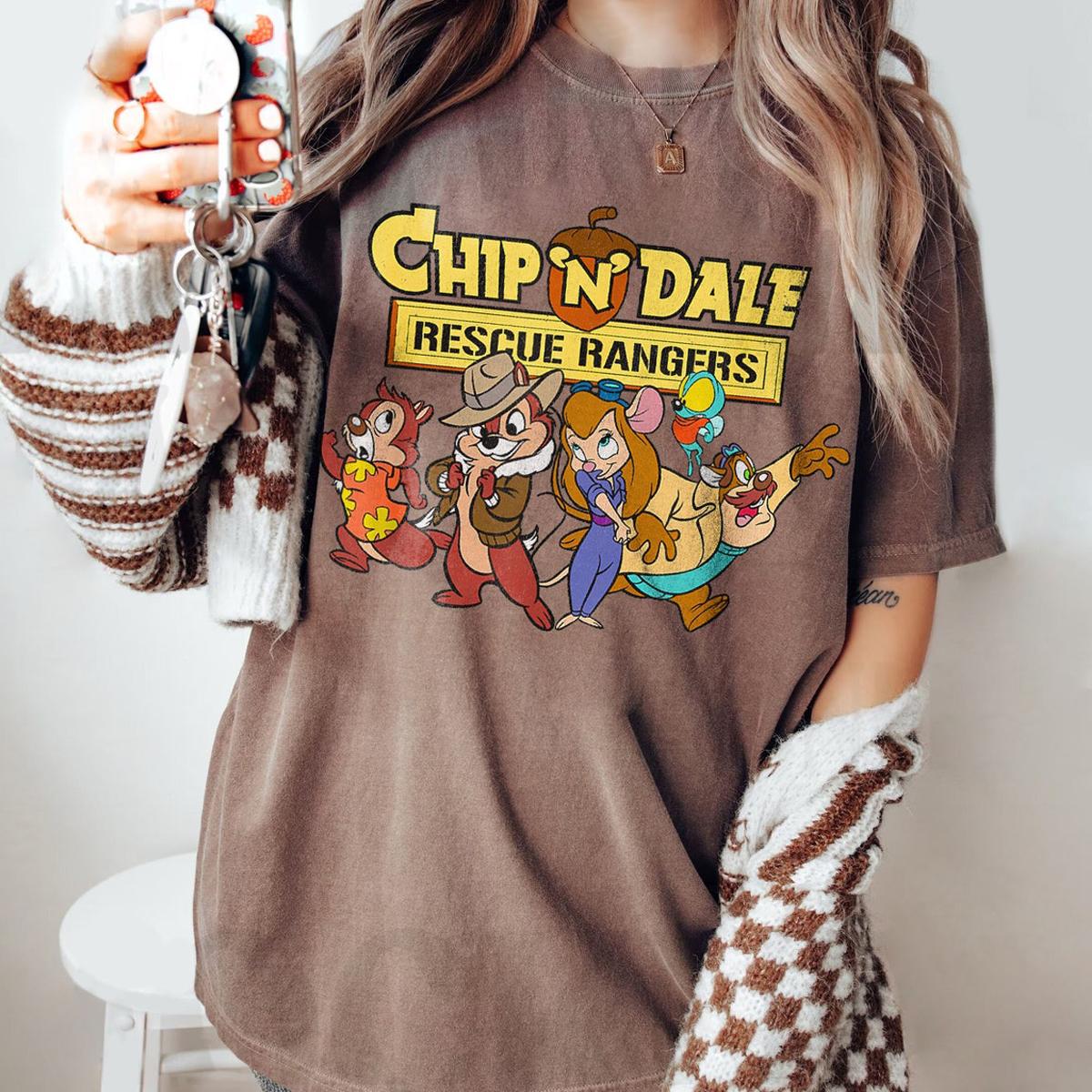 Chipmunk Brother Chip N Dale Rescue Rangers Shirt 7