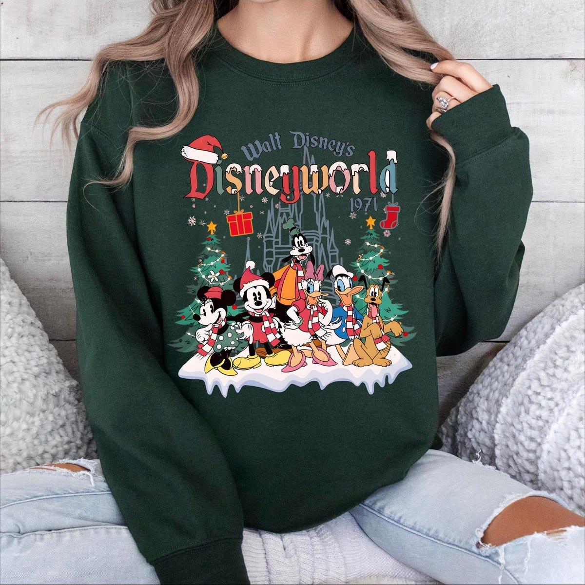 Christmas Walt Disney's Disneyworld 1971 Family Matching Shirt 3