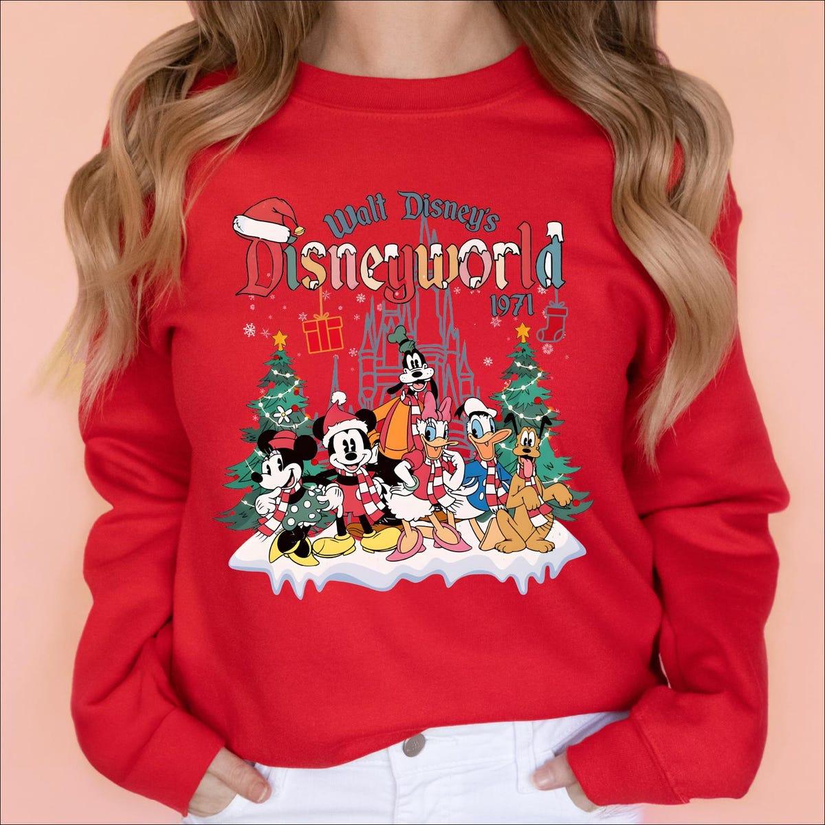 Christmas Walt Disney's Disneyworld 1971 Family Matching Shirt 5