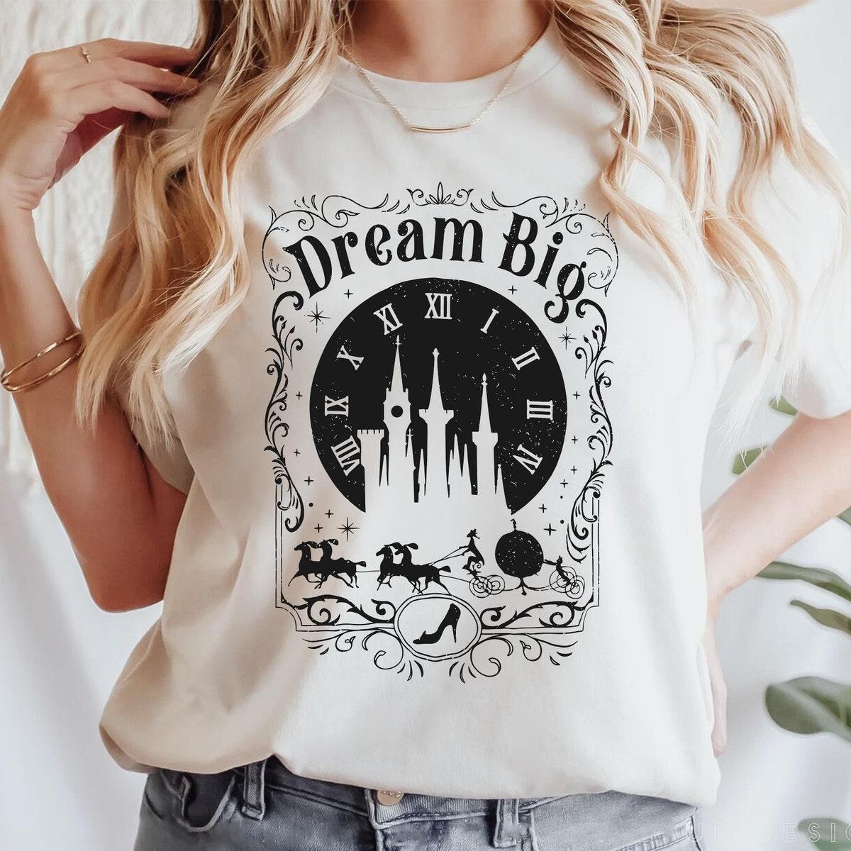 Cinderella Dream Big Midnight Group Girls Matching Trip Shirt 1