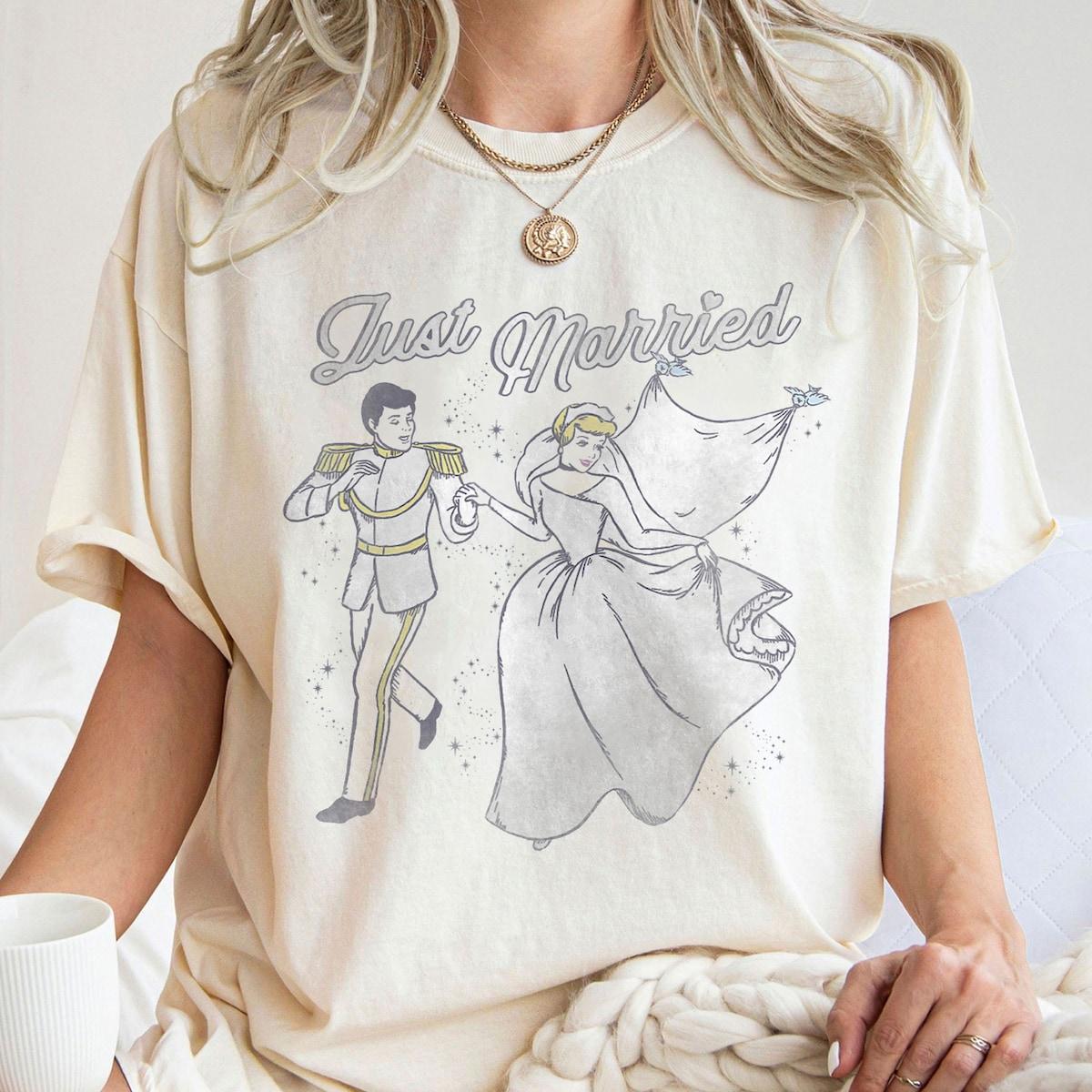 Cinderella Prince And Princess Just Married Shirt 2